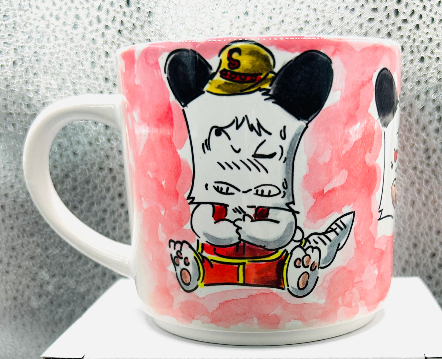 Tazza Hello Spank Disegnata a Mano – Tazza Anime Vintage 🐶