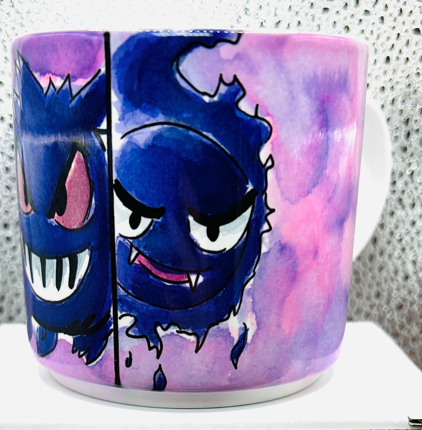 Tazza Evoluzione di Gastly – Dipinta a mano | Pokémon