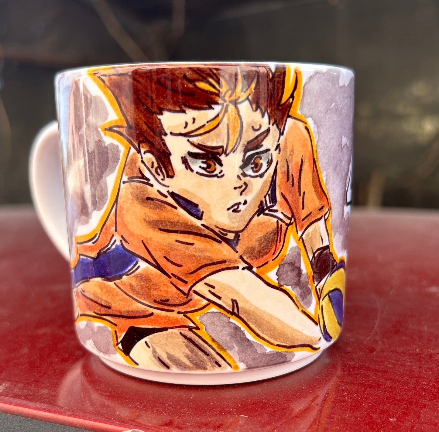 Tazza Nishinoya – Design Anime Ironico Dipinto a Mano