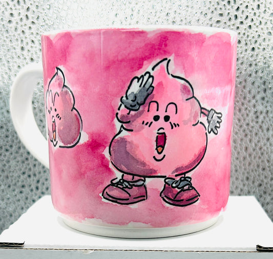 Tazza Arale "Cacca" Disegnata a Mano – Dr. Slump Anime Mug 😄