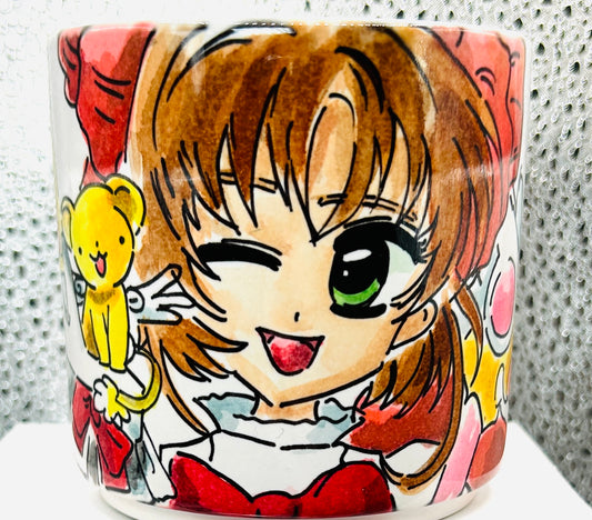 Tazza Sakura anime – Tazza kawaii con carte magiche artigianale