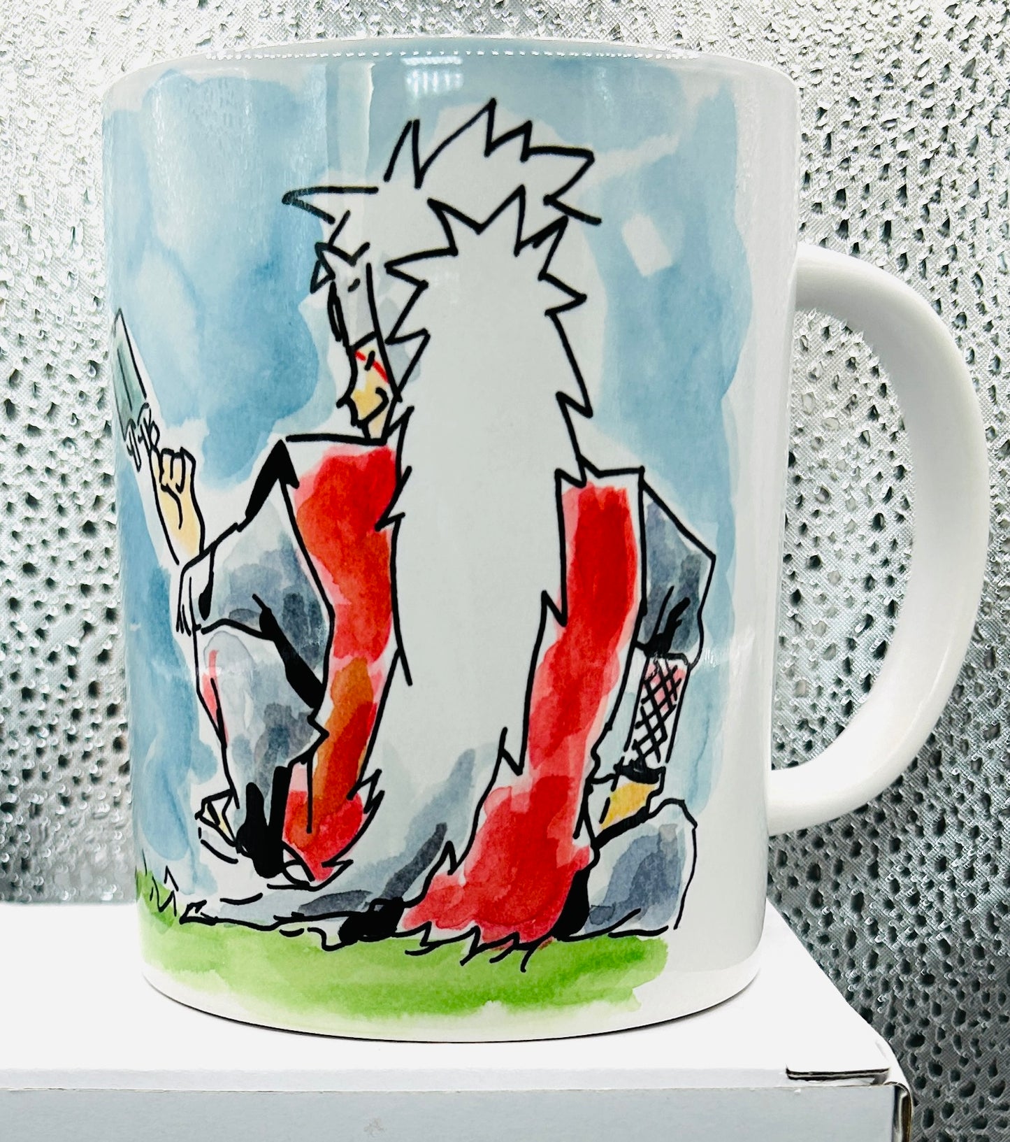 Tazza Naruto & Jiraiya disegnata a mano – Mug anime artigianale