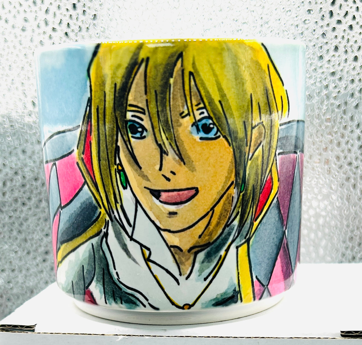 Tazza Howl Disegnata a Mano – Howl's Moving Castle Anime Mug ✨