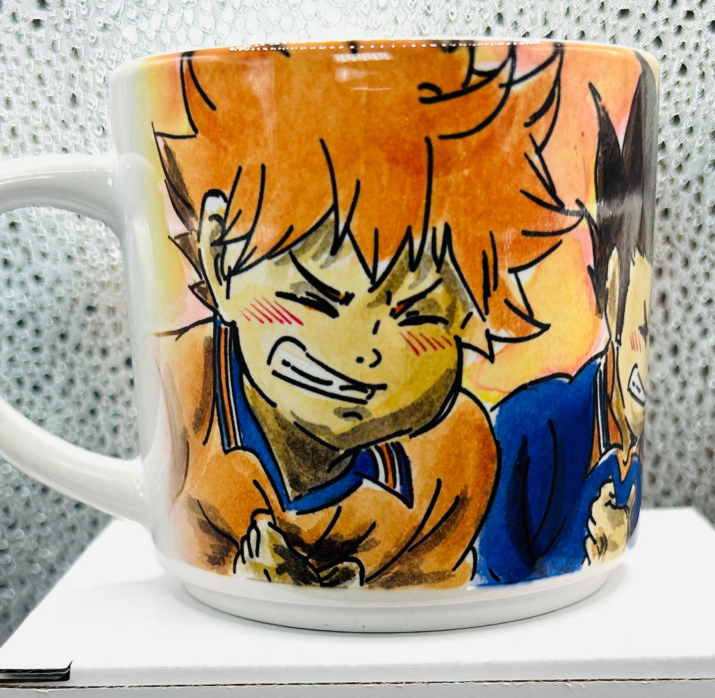 Tazza Haikyu!! Disegnata a Mano – Nishinoya, Hinata e Daichi