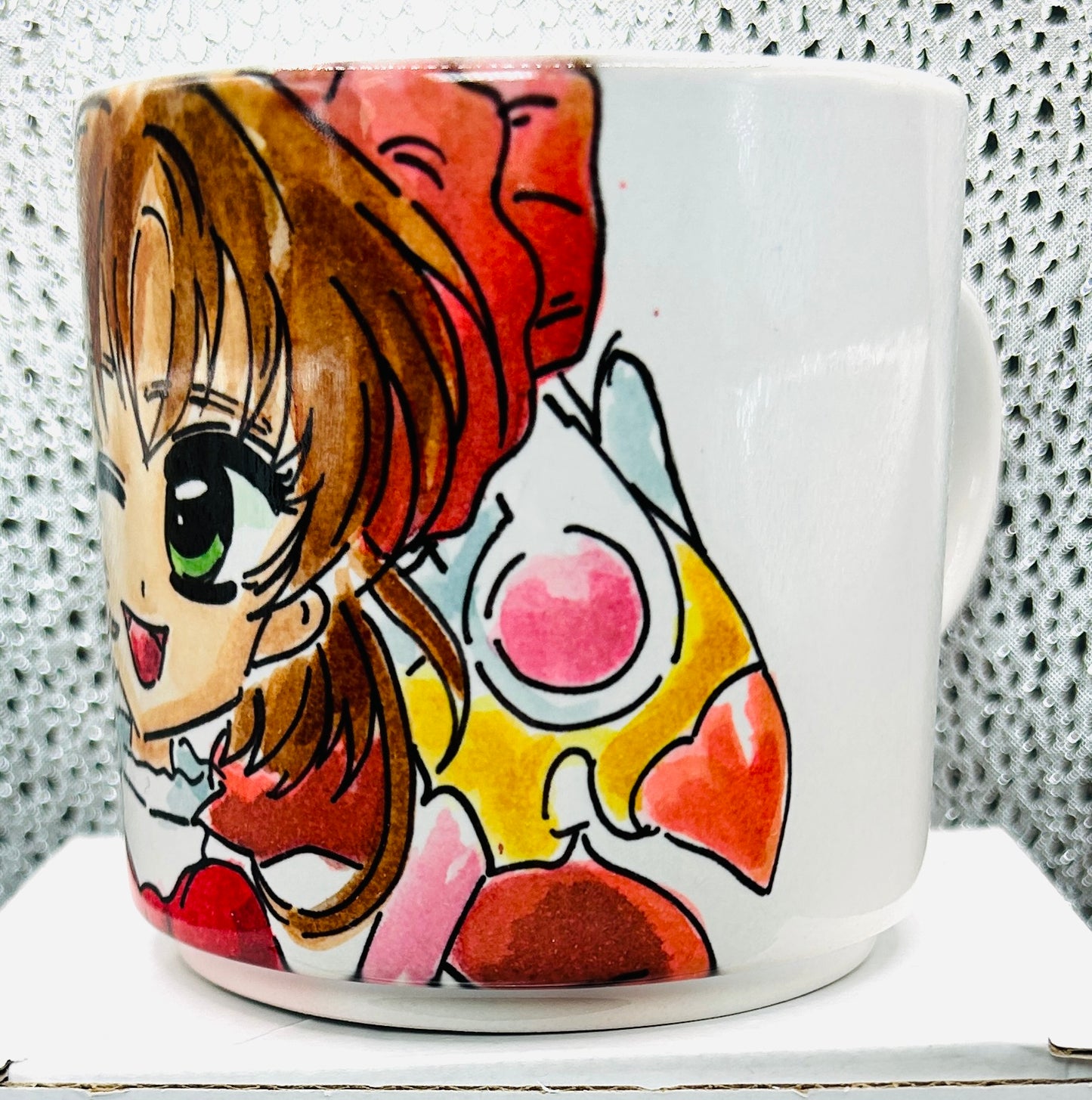 Tazza Sakura anime – Tazza kawaii con carte magiche artigianale