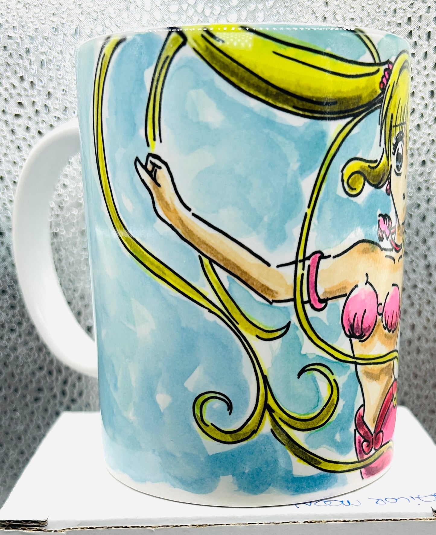 Tazza Mermaid Melody Lucia – Design Anime Magico Dipinto a Mano