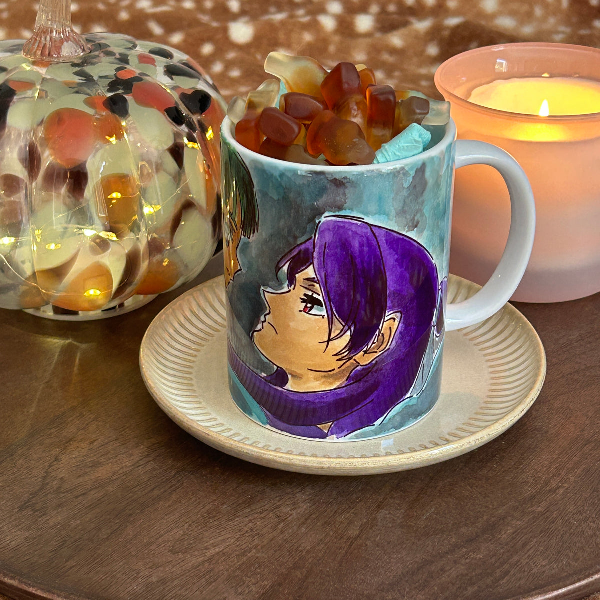 Tazza Mao Mao e Jinshi Disegnata a Mano – The Apothecary Diaries Anime Mug 💫
