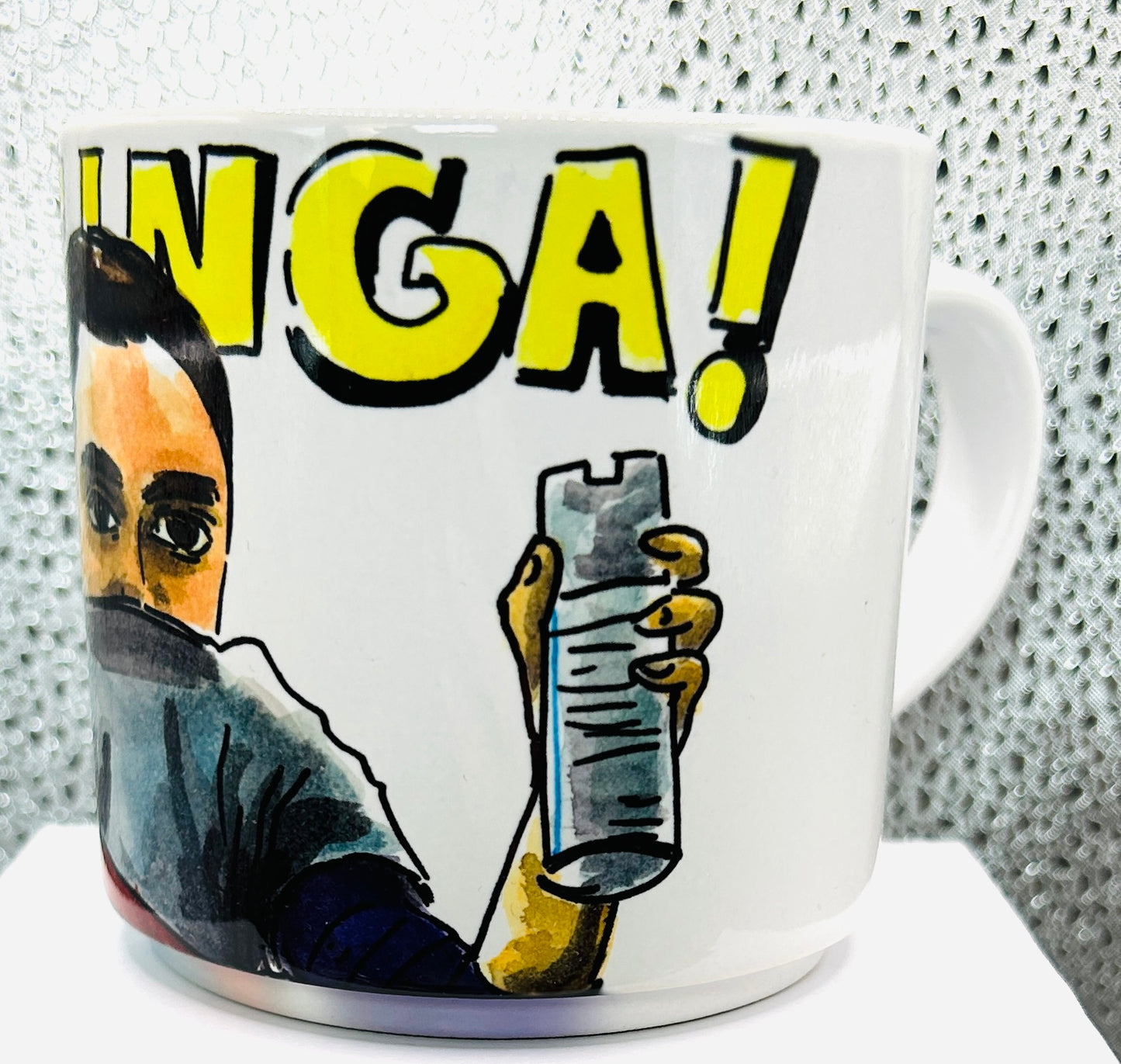 Tazza Sheldon Cooper disegnata a mano – Mug Big Bang Theory artigianale