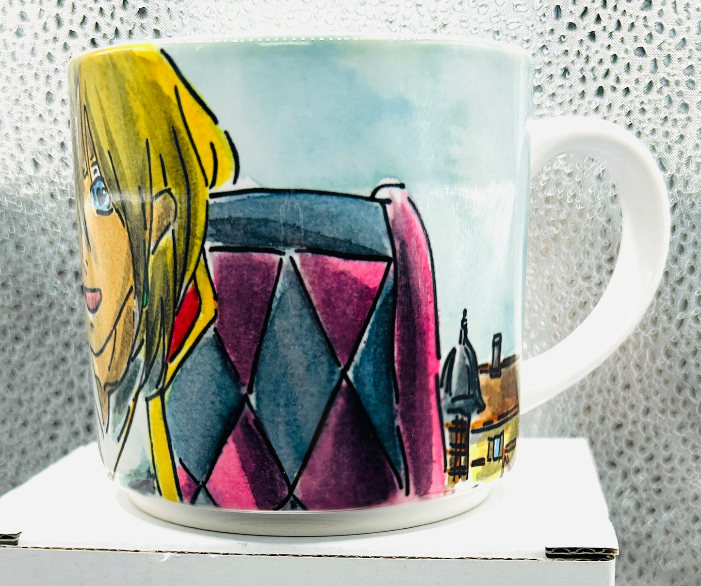 Tazza Howl Disegnata a Mano – Howl's Moving Castle Anime Mug ✨