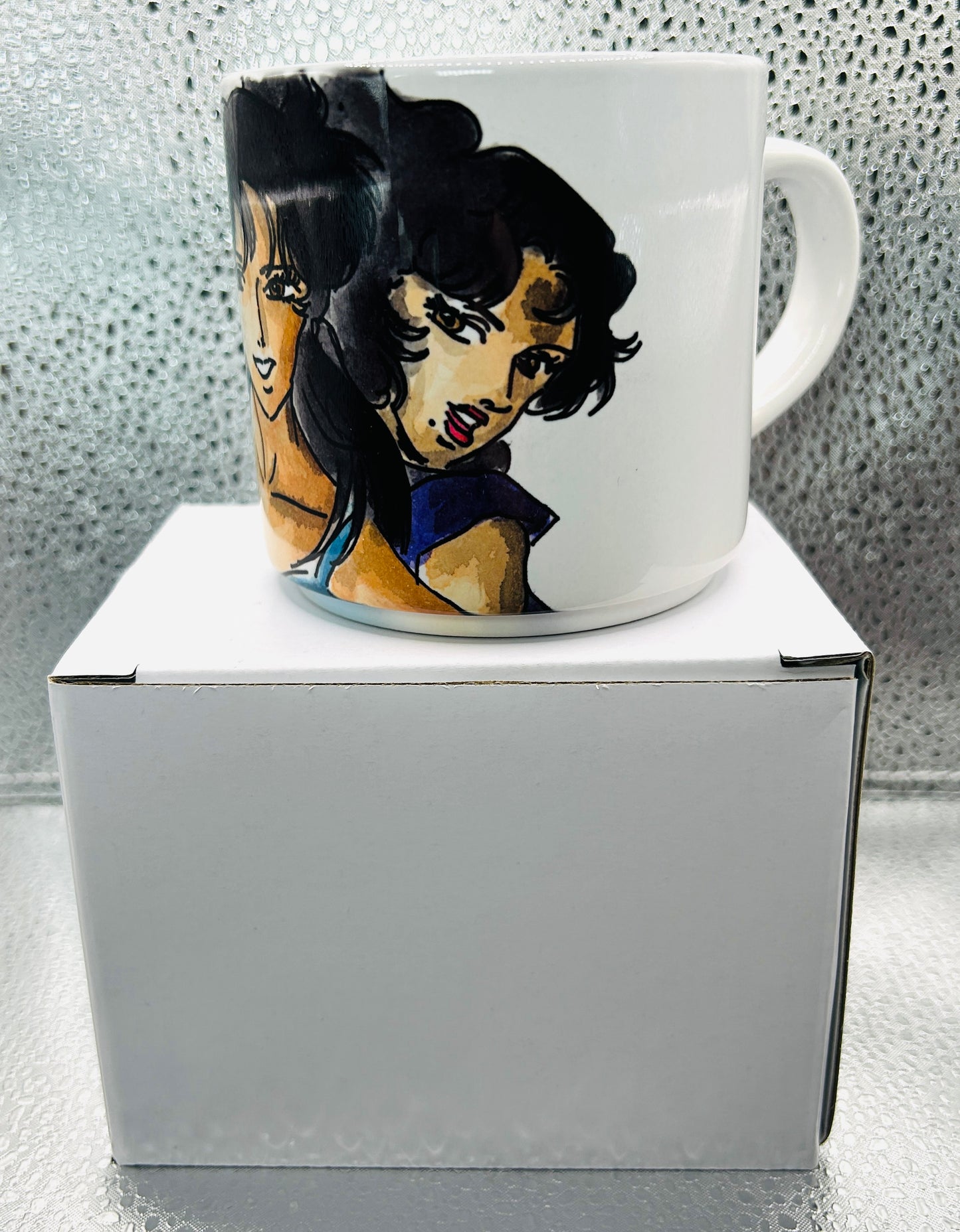 Tazza “Occhi di Gatto” – Edizione Artistica Dipinta a Mano