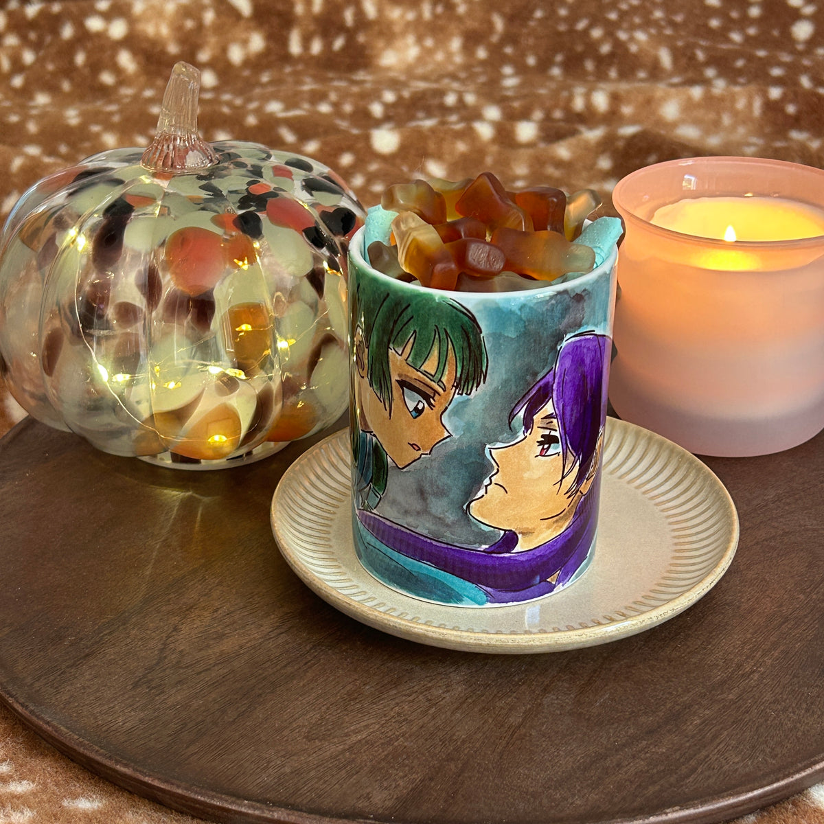 Tazza Mao Mao e Jinshi Disegnata a Mano – The Apothecary Diaries Anime Mug 💫