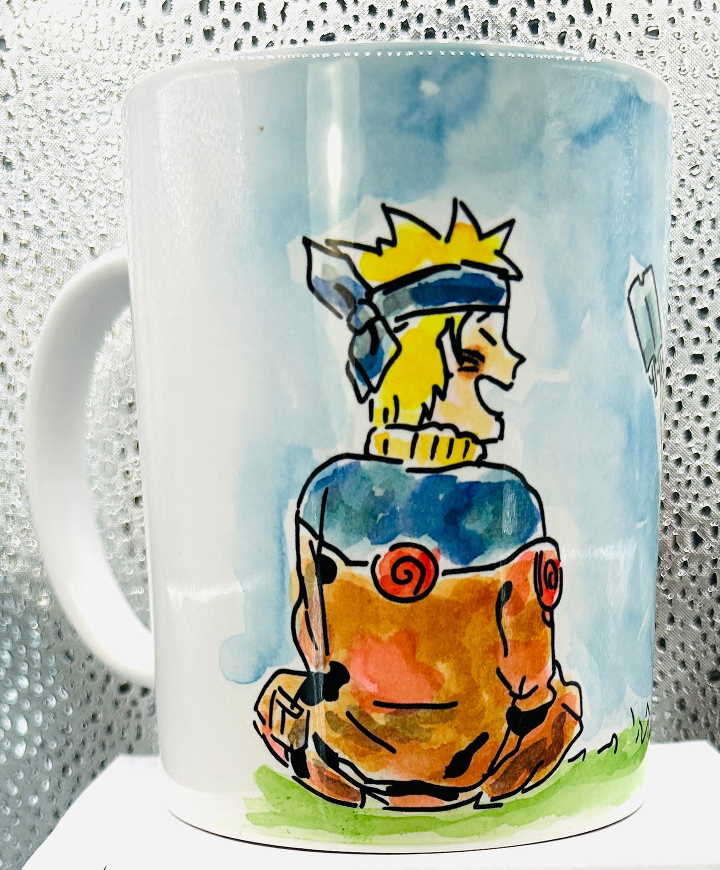 Tazza Naruto & Jiraiya disegnata a mano – Mug anime artigianale