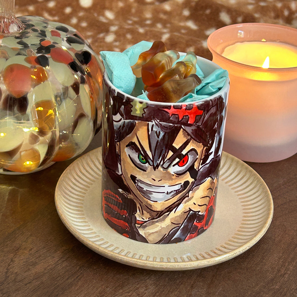 Tazza Asta Disegnata a Mano – Black Clover Anime Mug ⚔️