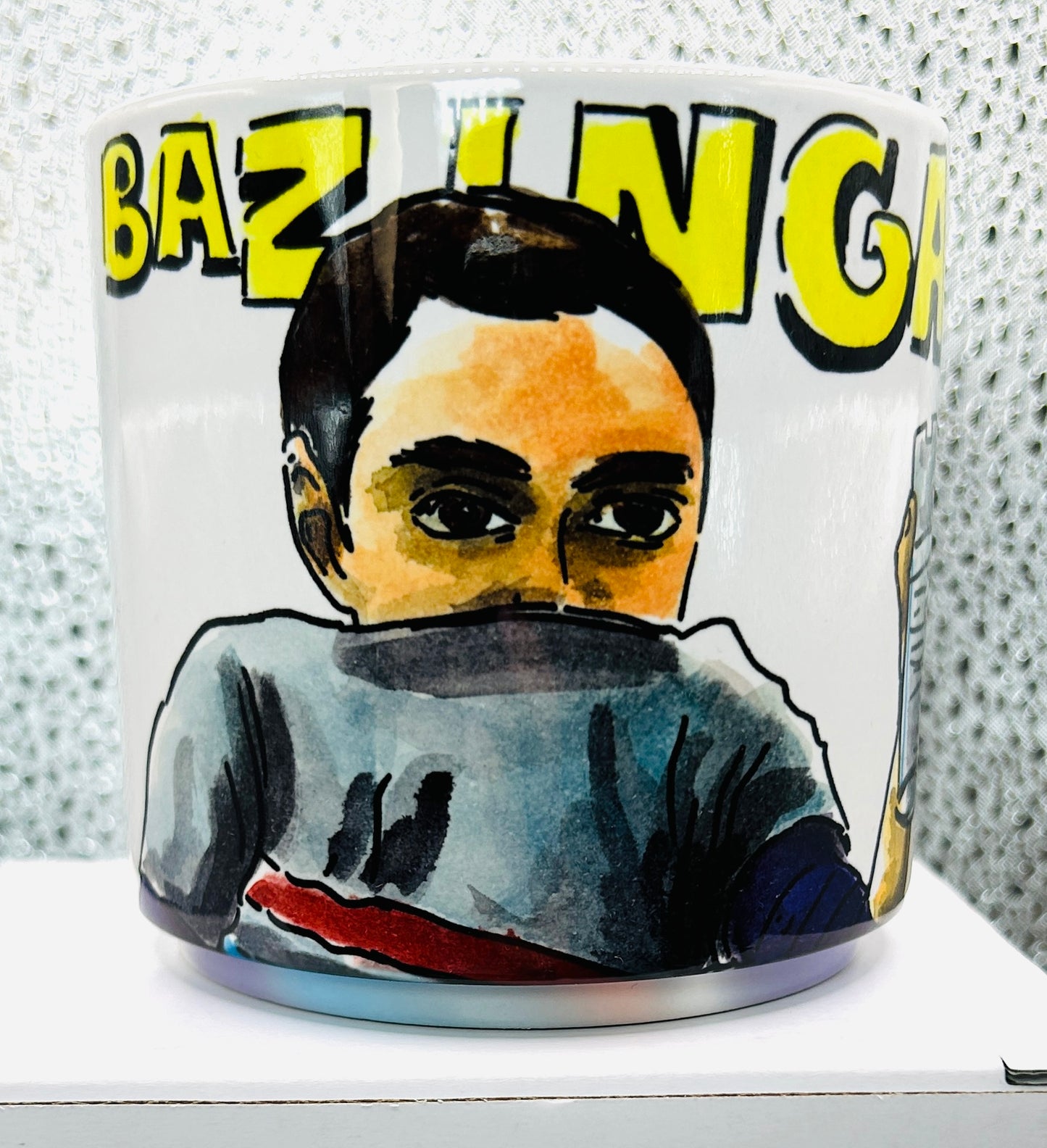 Tazza Sheldon Cooper disegnata a mano – Mug Big Bang Theory artigianale