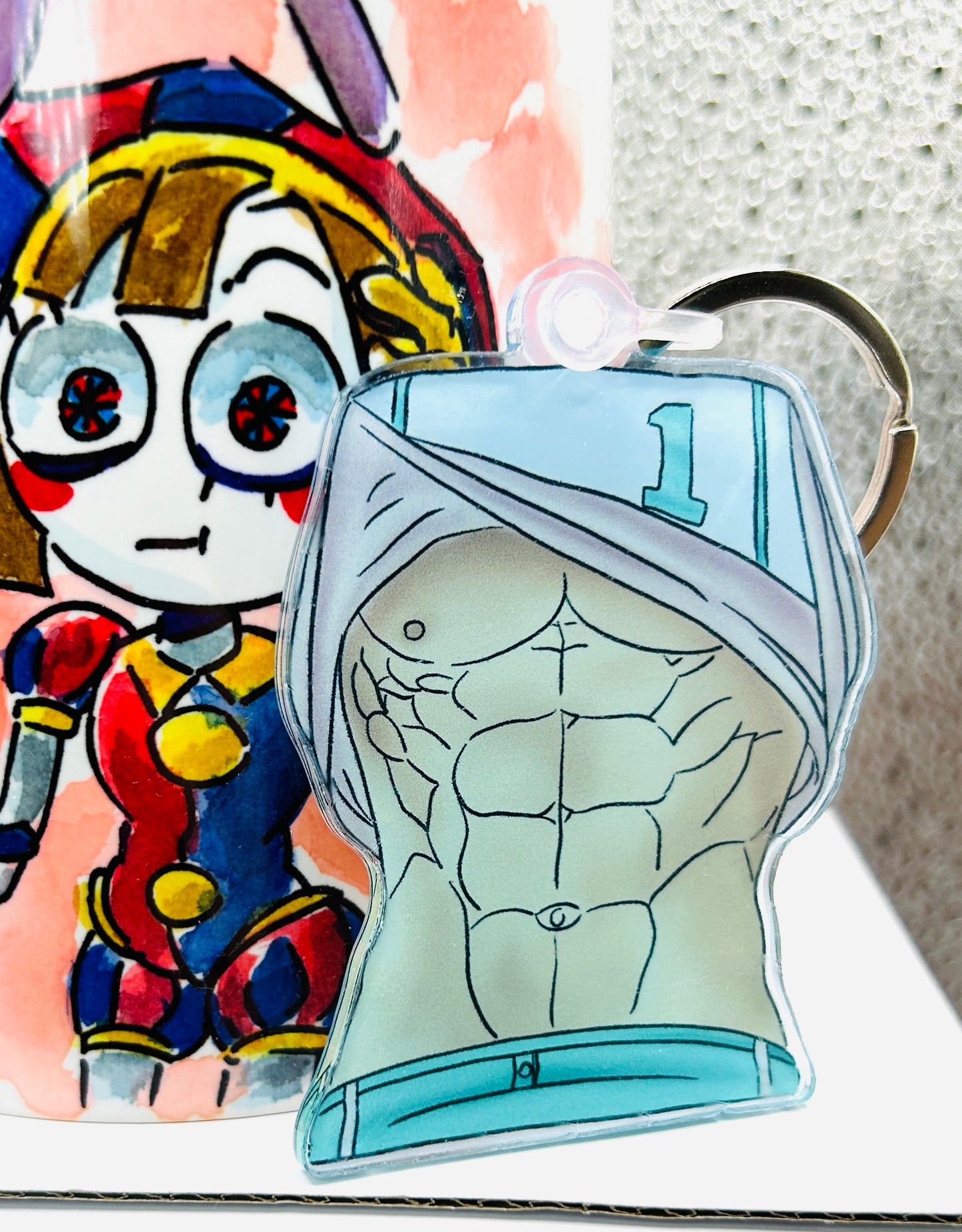 Portachiavi Oikawa Busto – Design Anime su Acrilico (Uniforme Seijoh)