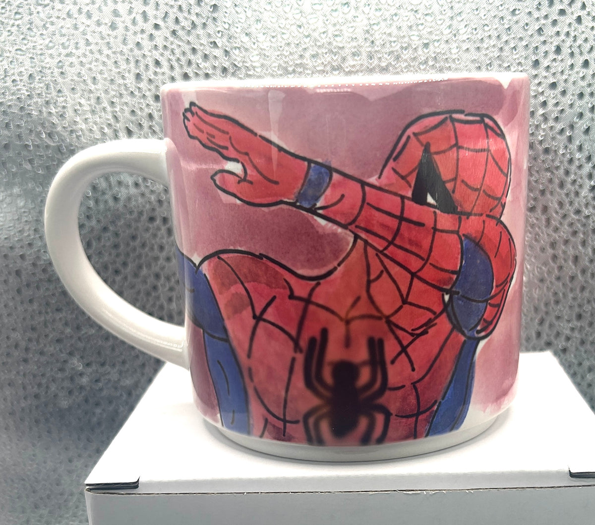 Tazza disegnata a mano – Spider-Man
