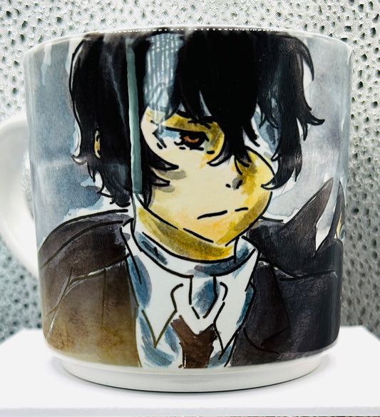 Tazza Dazai Port Mafia – Design Oscuro Dipinto a Mano | Anime