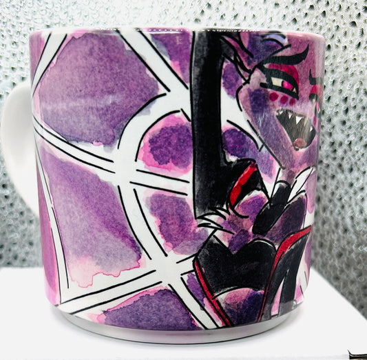 Tazza Angel Dust “Poison” – Dipinta a mano | Hazbin Hotel