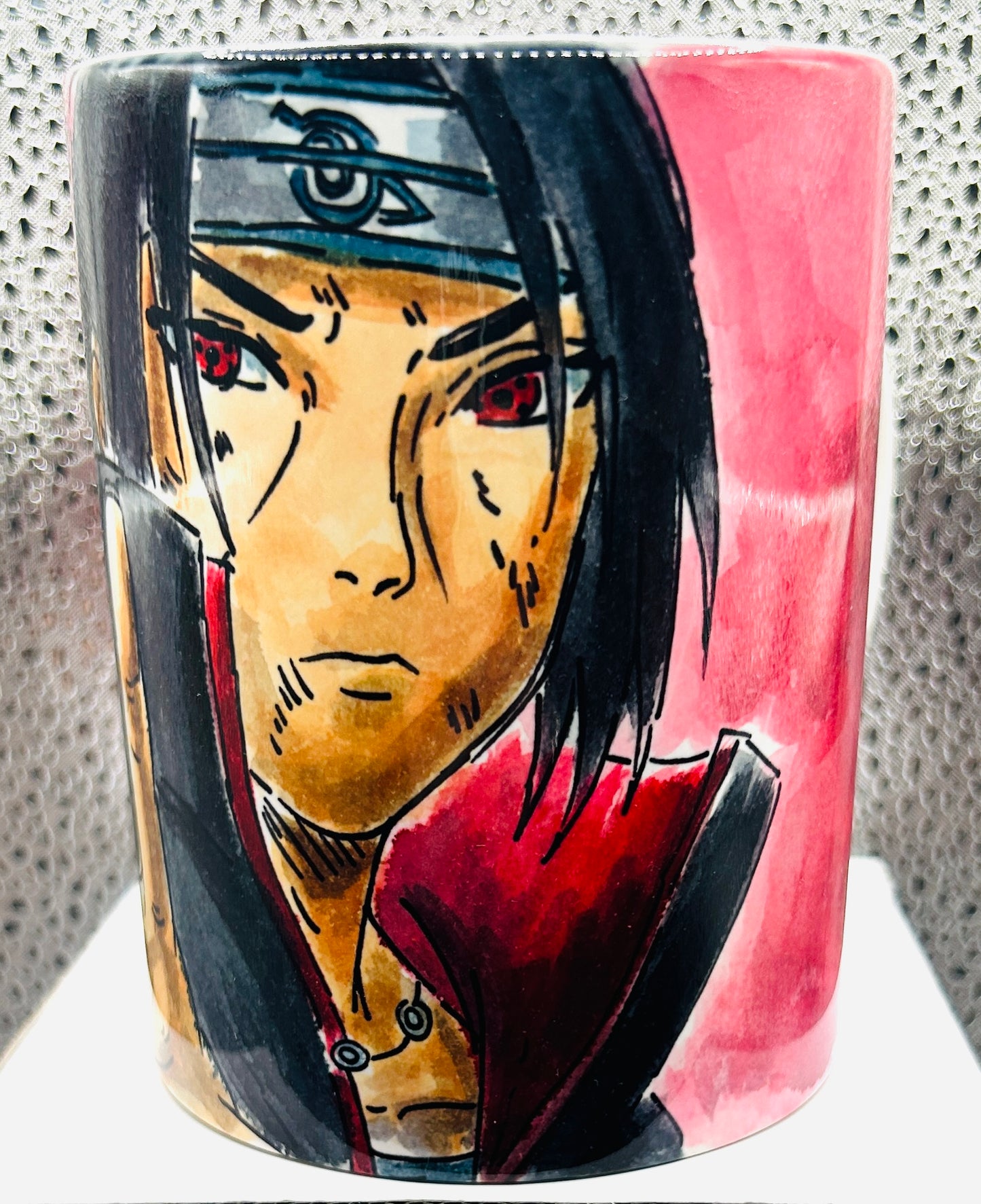 Tazza disegnata a mano – Itachi Uchiha (Naruto)