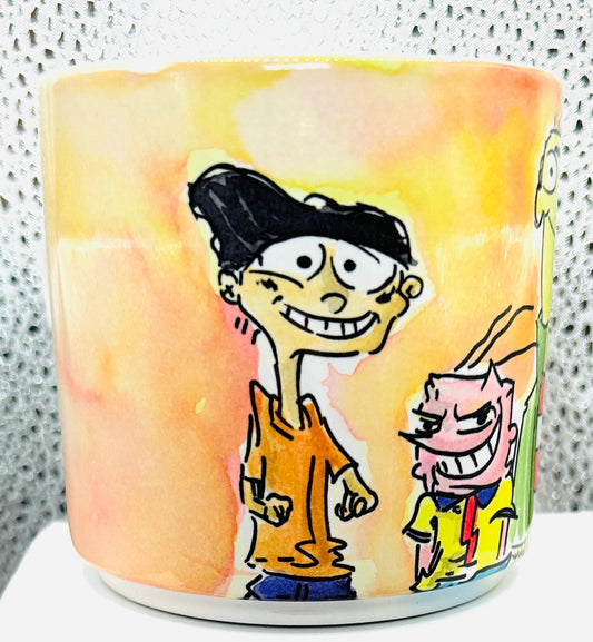 Tazza Ed, Edd ed Eddy – Dipinta a mano | Cartoon anni 2000