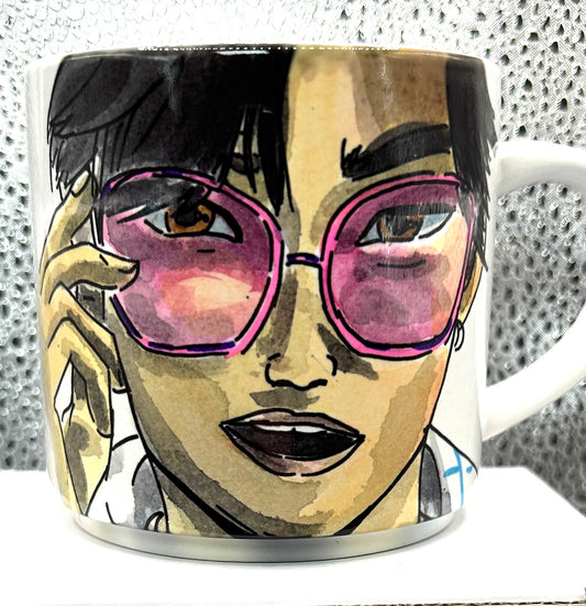 Tazza personalizzata Jinu – K-Pop Demon Hunters | Stile anime, disegno originale