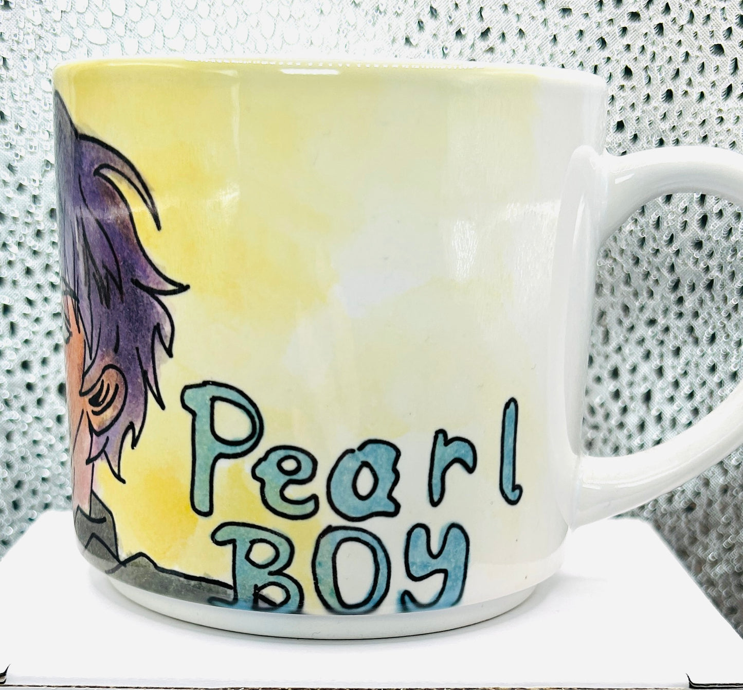 Tazza piccola dipinta a mano a tema Pearl Boy
