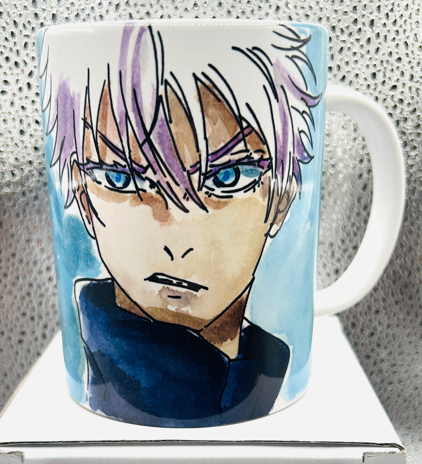 Tazza disegnata a mano – Satoru Gojo (Jujutsu Kaisen)