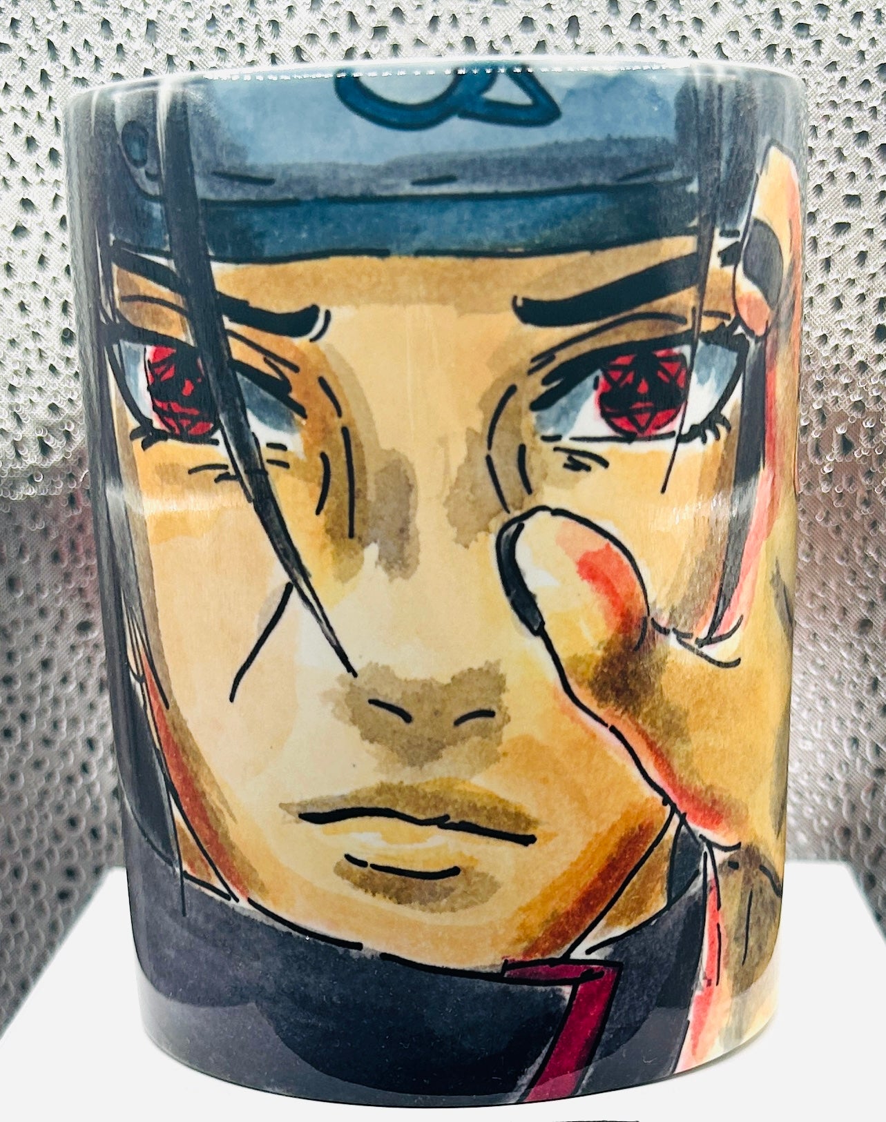 Tazza disegnata a mano – Itachi Uchiha (Naruto) | Versione 2