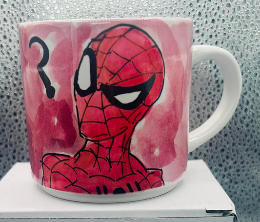 Tazza disegnata a mano – Spider-Man