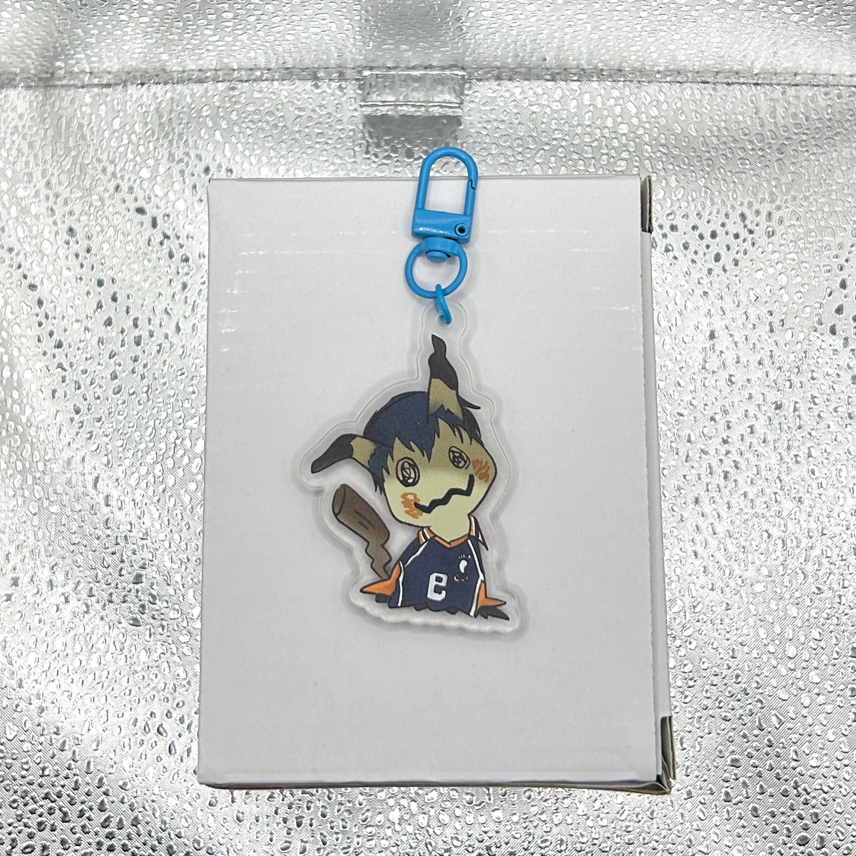 Portachiavi Mimikyu x Kageyama – Crossover Handmade su Acrilico 💜🏾