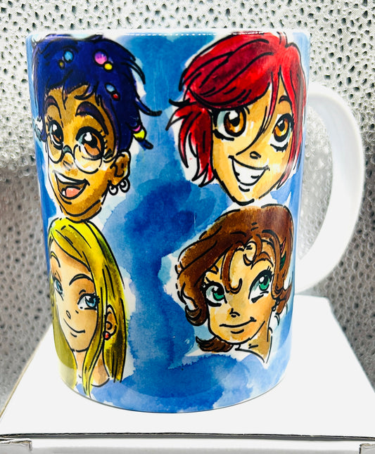 Tazza disegnata a mano – W.I.T.C.H.