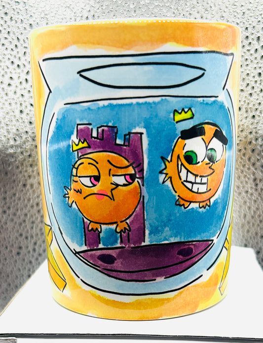 Tazza disegnata a mano – I Due Fantagenitori