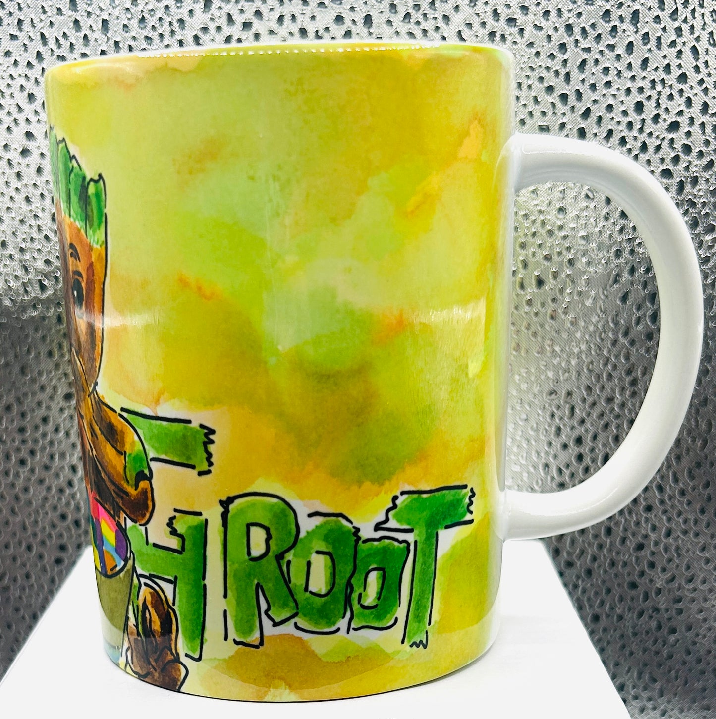 Tazza disegnata a mano – "I Am Groot" (Guardiani della Galassia)
