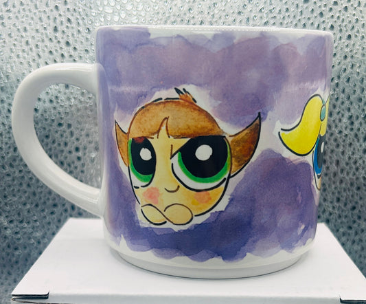 Tazza disegnata a mano – Le Superchicche | Stile Vintage